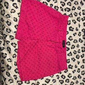 The Limited Pink Bermuda Shorts with Quilted Texture